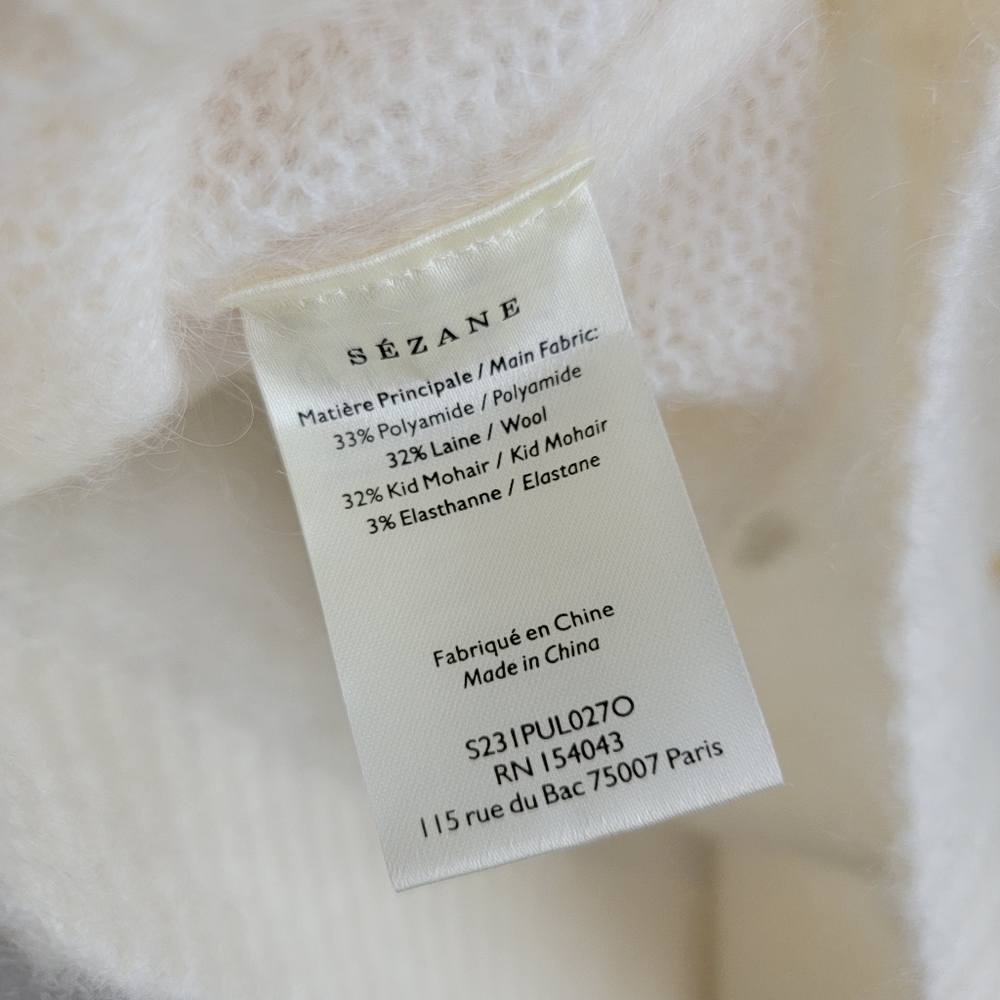 Sezane Cinta Jumper in Hearts size M - Picture 7 of 9